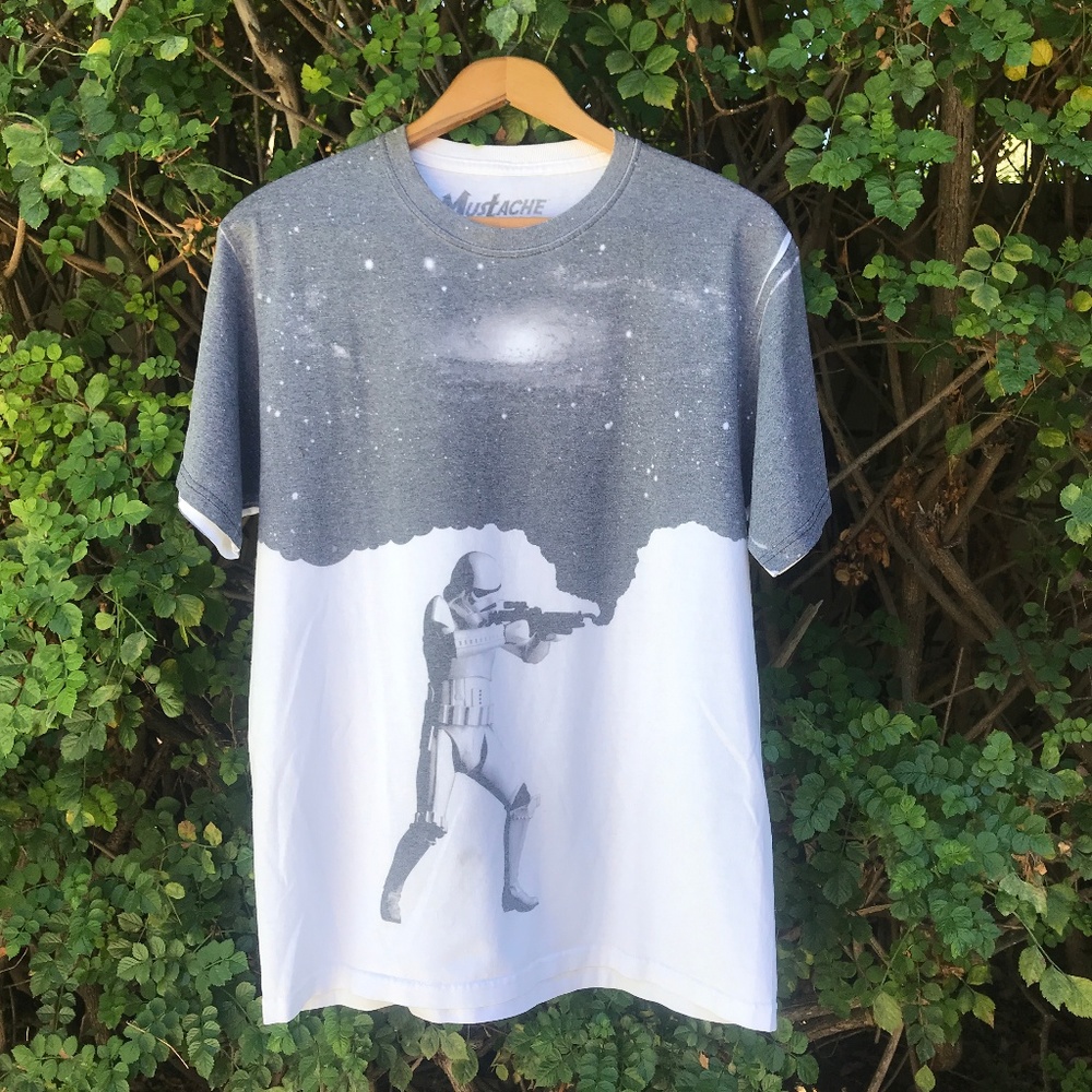 Mustache 3R Gade Star Wars Stormtrooper Tee M